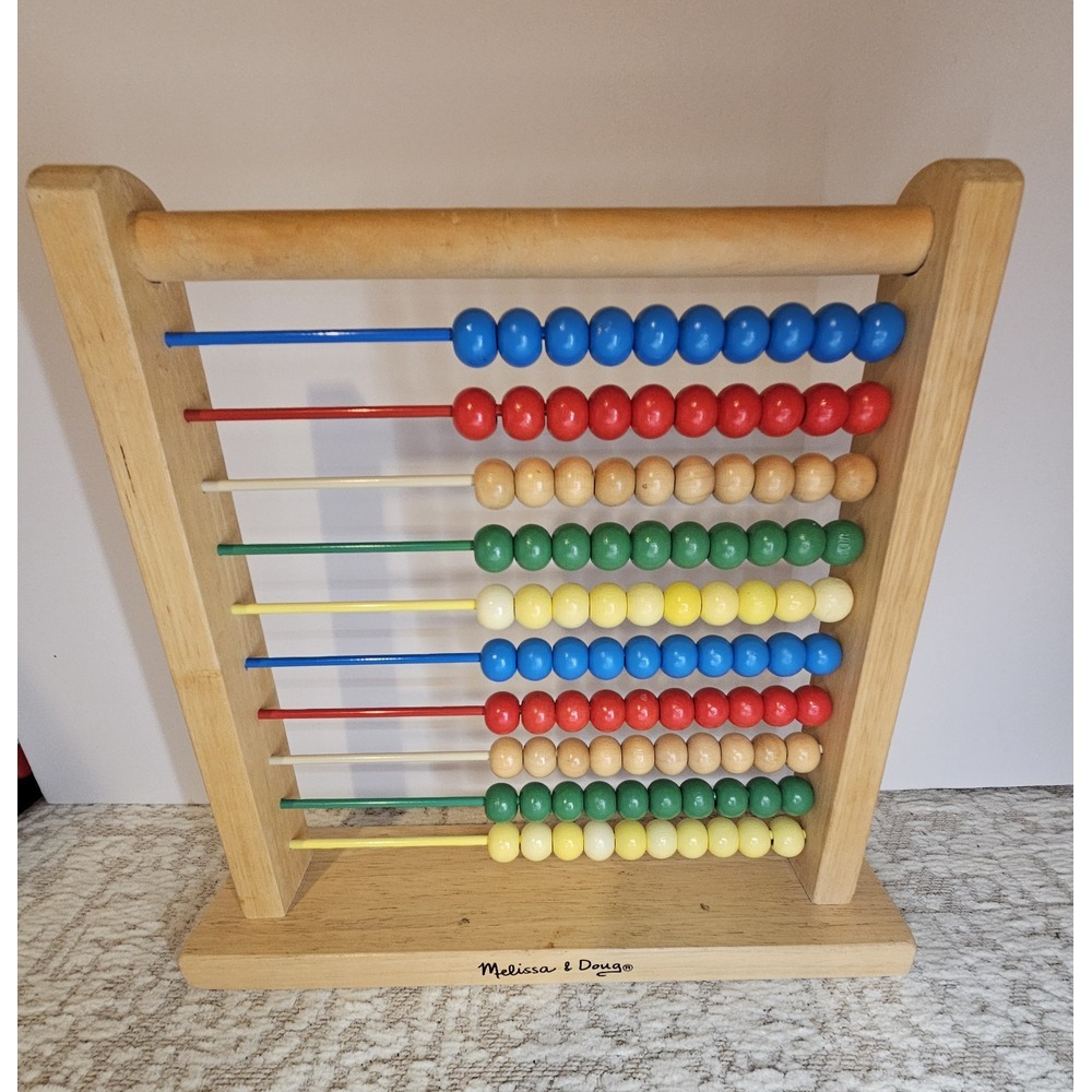 Melissa & Doug‎ Colorful Wooden Abacus For Learning Math